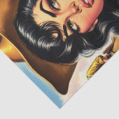 Niedliches Button für Vintage Länder Seidenpapier (Ausschnitt)