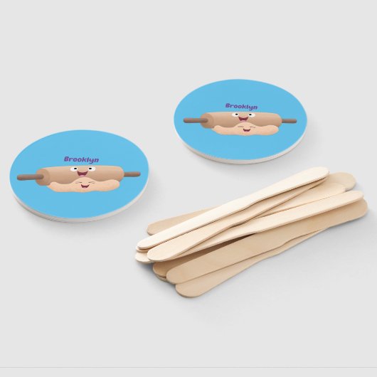 Niedliches Button und Teig Backwaren Cartoon Fächer (Non-assembled)