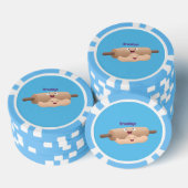 Niedliches Button und Teig Backwaren Cartoon Pokerchips (Stapel)