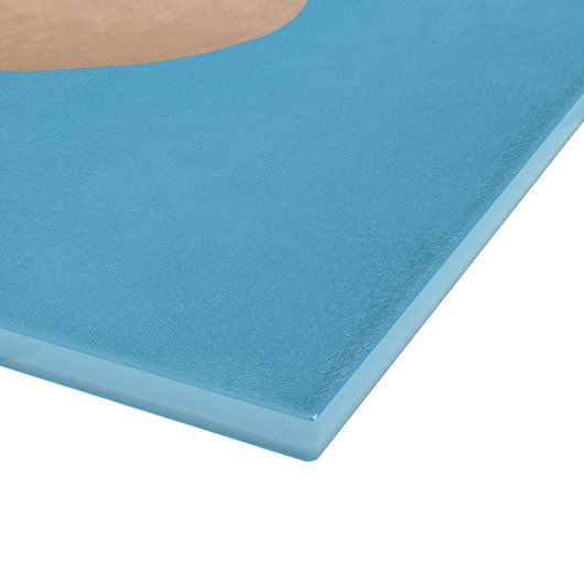 Niedliches Button und Teig Backwaren Cartoon Schneidebrett (Ecke)