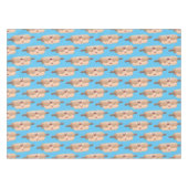 Niedliches Button und Teig Backwaren Cartoon Tischdecke (Vorderseite (Horizontal))
