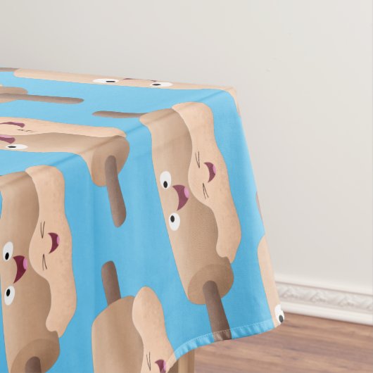 Niedliches Button und Teig Backwaren Cartoon Tischdecke (Beispiel)