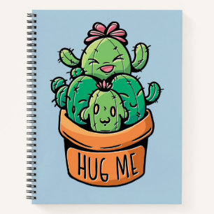 Niedliches Cacti Hug Notizblock