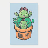 Niedliches Cacti Hug Post-it Klebezettel (Vorderseite)