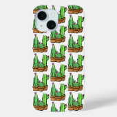 Niedliches Cactus cacti succulents pattern Case-Mate iPhone Hülle (Rückseite)