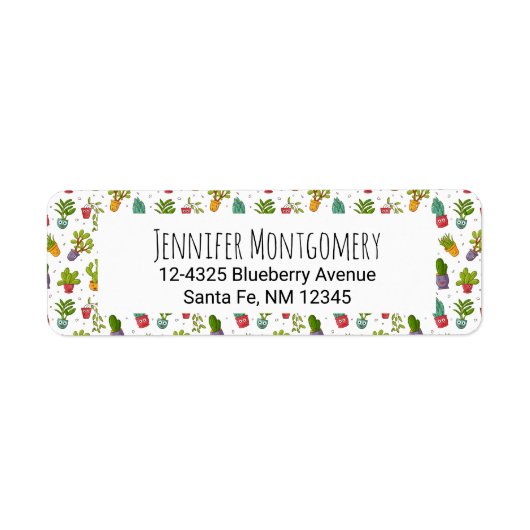 Niedliches Cactus Nature Succulents-Muster (Vorne)