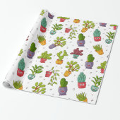 Niedliches Cactus Nature Succulents-Muster Geschenkpapier (Ungerollt)
