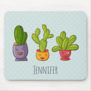 Niedliches Cactus Nature Succulents-Muster Mousepad