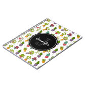 Niedliches Cactus Nature Succulents-Muster Notizblock (Linke Seite)