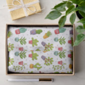 Niedliches Cactus Nature Succulents-Muster Seidenpapier (Geschenk)