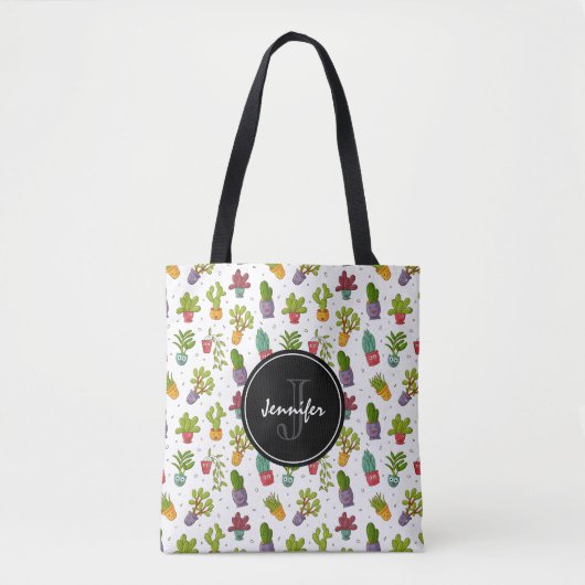 Niedliches Cactus Nature Succulents-Muster Tasche (Vorderseite)