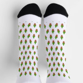 Niedliches Cactus Pattern auf Socken (Oben)