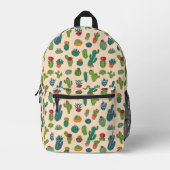 Niedliches Cactus Stehend Pattern Bedruckter Rucksack (Vorderseite)