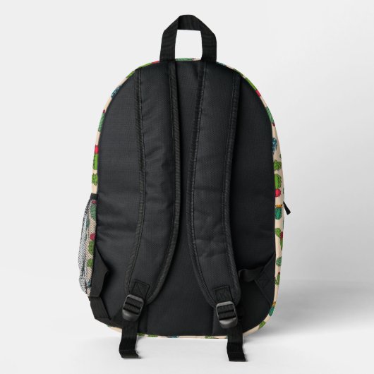 Niedliches Cactus Stehend Pattern Bedruckter Rucksack (Rückseite)