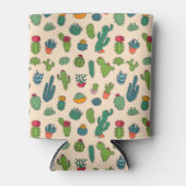 Niedliches Cactus Stehend Pattern Dosenkühler (Vorderseite)
