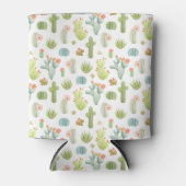 Niedliches Cactus Stehend Pattern Dosenkühler (Vorderseite)