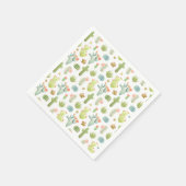 Niedliches Cactus Stehend Pattern Serviette (Ecke)
