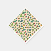 Niedliches Cactus Stehend Pattern Serviette (Ecke)