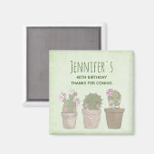 Niedliches Cactus Trio Wearing Jewelry Party Viele Magnet (Vorderseite/Rückseite)