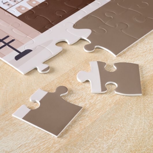 niedliches Café liebt Puzzle  (Seite)