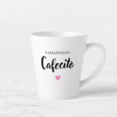 Niedliches Cafecito Personalisiert Latte Tasse (Rechts)