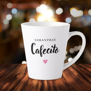 Niedliches Cafecito Personalisiert Latte Tasse