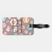 Niedliches Cake-Cake-Muster Gepäckanhänger (Rückseite horizontal)