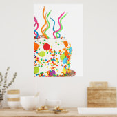 Niedliches Cake Poster (Küche)