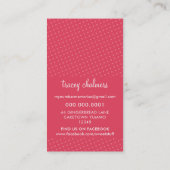 NIEDLICHES CAKE STAND-Elfenbein Visitenkarte (Rückseite)