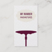 NIEDLICHES CAKE STAND-Elfenbein Visitenkarte (Vorderseite)