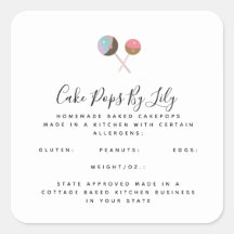 Niedliches Cakepos Logo, hausgemachte Lebensmittel