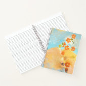 Niedliches California Orange Poppies Fields Notizblock (Innenseite)