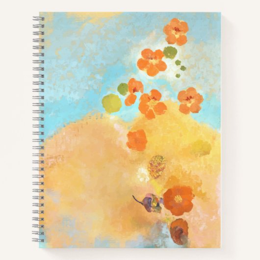 Niedliches California Orange Poppies Fields Notizblock (Vorderseite)