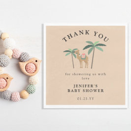 Niedliches Camel Baby Duschpapier Napkin. Serviette