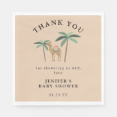 Niedliches Camel Baby Duschpapier Napkin. Serviette (Vorderseite)