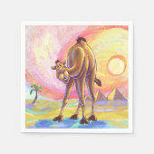 Niedliches Camel-Party-Center Serviette (Vorderseite)