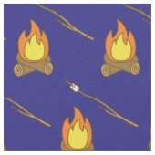 Niedliches Camp Fire Smores Kinder Zimmer Dekor Bl Stoff (Nahaufnahme)