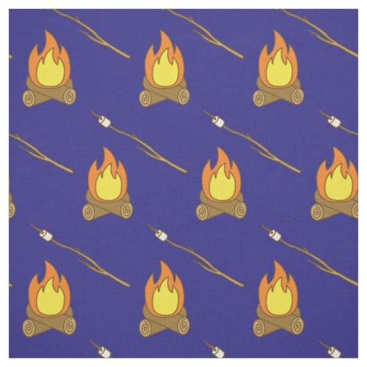 Niedliches Camp Fire Smores Kinder Zimmer Dekor Bl Stoff (Muster)