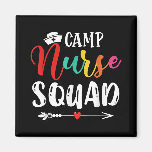 Niedliches Camp Nurse Squad Funny Nurses Match Magnet
