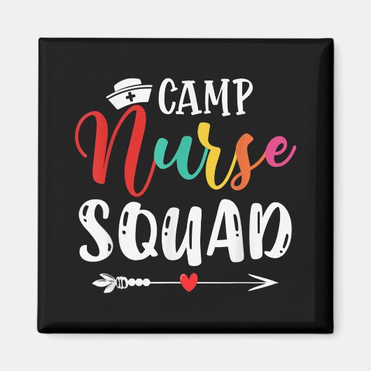 Niedliches Camp Nurse Squad Funny Nurses Match Magnet (Vorne)