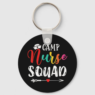 Niedliches Camp Nurse Squad Funny Nurses Match Schlüsselanhänger