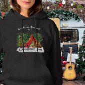 Niedliches Campfire Rot Grün Moderner Weihnachtsba Hoodie