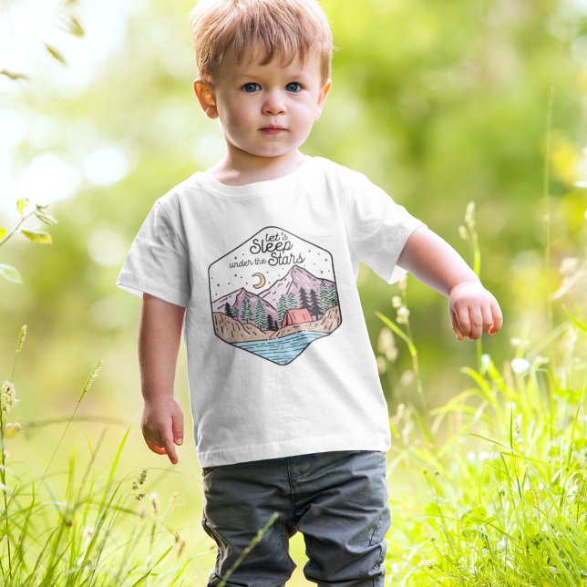Niedliches Camping Baby T-shirt (Von Creator hochgeladen)