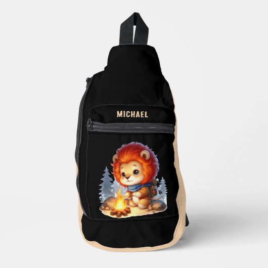 Niedliches Camping Crossbody Bag (Vorderseite)