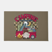 niedliches Camping glücklicher Platz Gnome Fußmatte (Vorderseite)