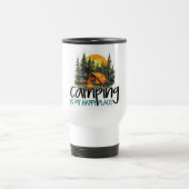 Niedliches Camping ist mein Happy Place Travel Cof Reisebecher (Mittel)