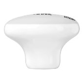 niedliches Camping Keramikknauf (Seitenansicht)