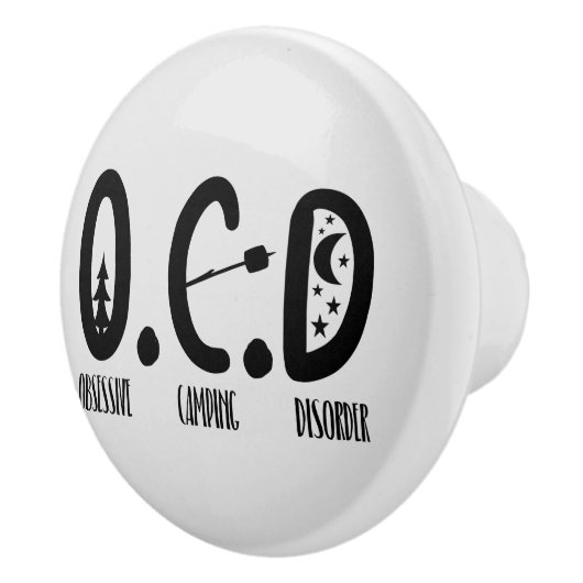 niedliches Camping Keramikknauf (Rechts)