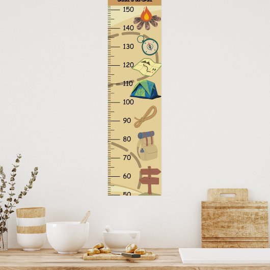 Niedliches Camping Poster (Küche)