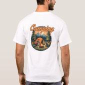 Niedliches Camping Raccoons Rund um ein Campo - Wi T-Shirt (Rückseite)